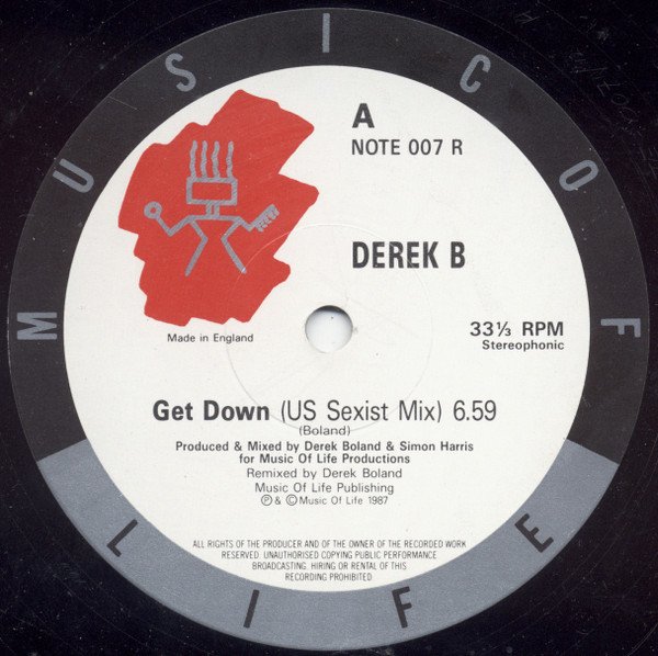 Derek B - Get Down | Music Of Life (NOTE 007 R)