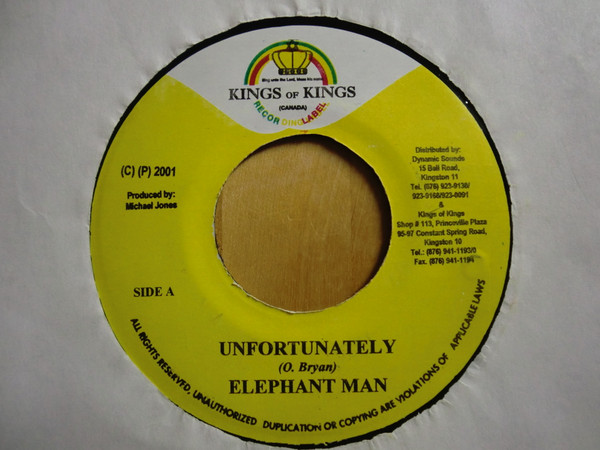 Elephant Man - Unfortunately | Kings Of Kings (none)