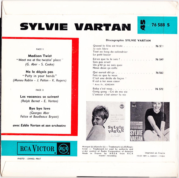 Sylvie Vartan - Madison Twist | RCA Victor (76 588 S) - main