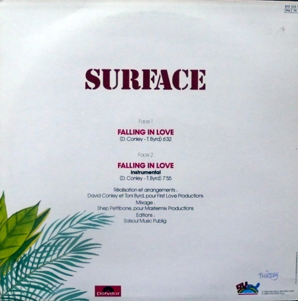 Surface - Falling In Love | Salsoul Records (815 129-1) - 2