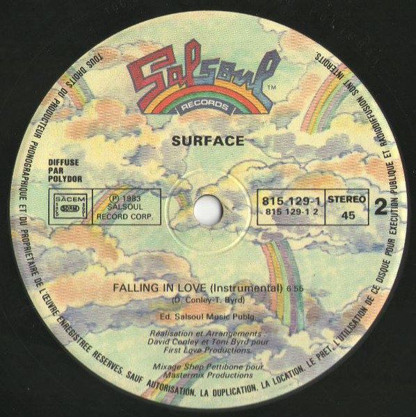 Surface - Falling In Love | Salsoul Records (815 129-1) - 4