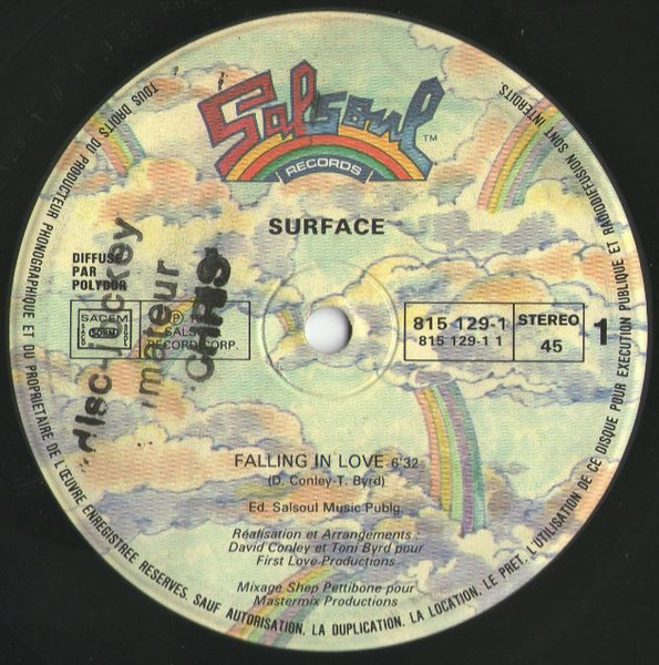 Surface - Falling In Love | Salsoul Records (815 129-1) - 3