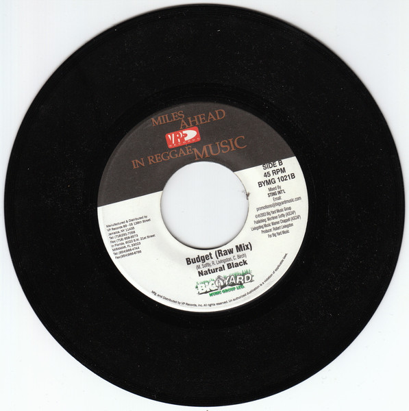 Natural Black - Budget | VP Records (BYMG 1021) - 2
