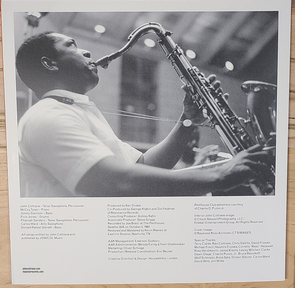 John Coltrane - A Love Supreme: Live In Seattle | Impulse! (B0034291-01) - 4