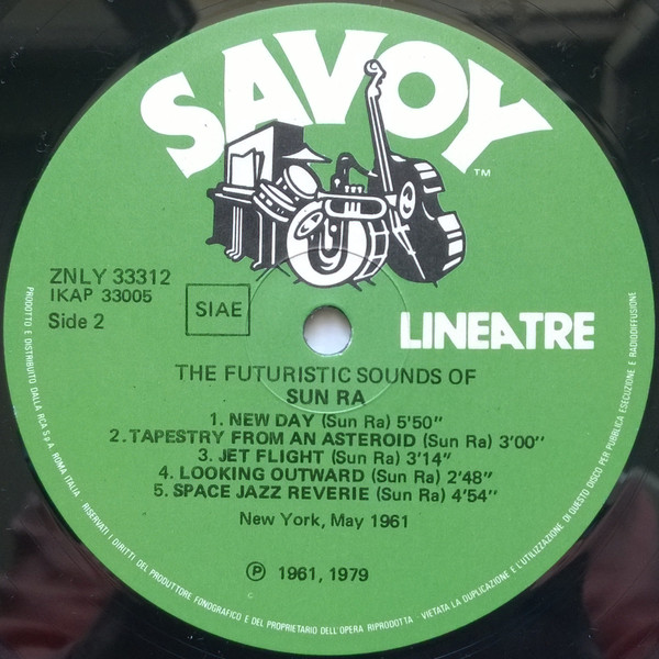Sun Ra - The Futuristic Sounds Of Sun Ra | Savoy Records (ZNL Y 33312) - 2