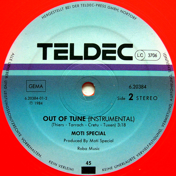 Moti Special - Cold Days, Hot Nights / Out Of Tune | TELDEC (6.20384) - 4