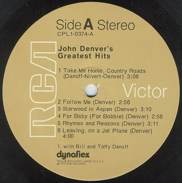 John Denver - John Denver's Greatest Hits | RCA (CPL1-0374) - 3