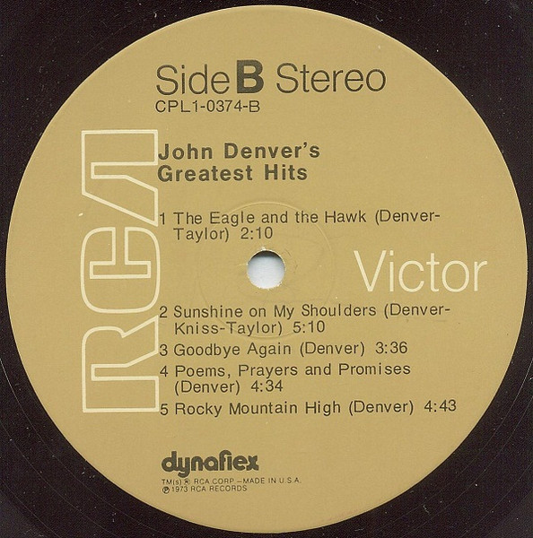 John Denver - John Denver's Greatest Hits | RCA (CPL1-0374) - 4