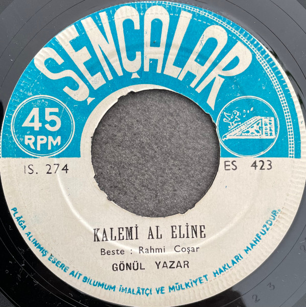 Gönül Yazar - Kalemi Al Eline / Halime | Şençalar Plák (İS. 274)