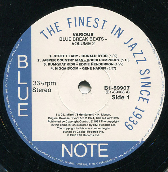 Various - Blue Break Beats Volume Two | Blue Note (B1-89907) - 3