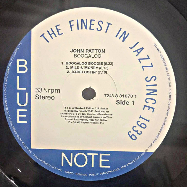 John Patton - Boogaloo | Blue Note (B1 7243 8 31878 1 2) - 3