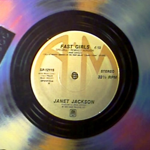 Janet Jackson - Fast Girls / French Blue | A&M Records (SP-12115) - 2