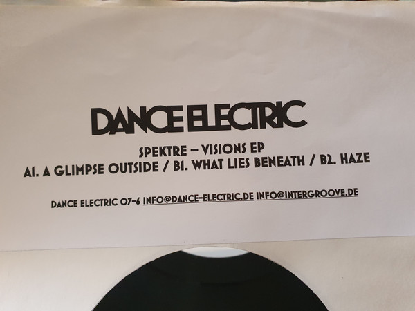 Spektre - Visions EP | Dance Electric (DANCE ELECTRIC 07-6) - main Spektre - Visions EP | Dance Electric (DANCE ELECTRIC 07-6) - main