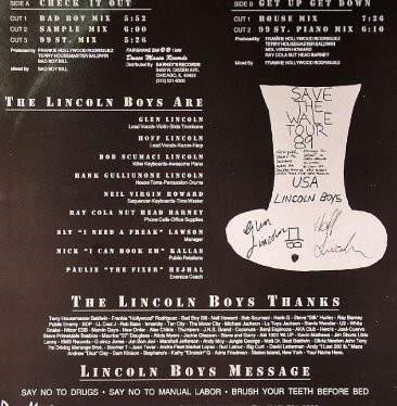 The Lincoln Boys - Check It Out | Dance Mania (DM 020) - 2