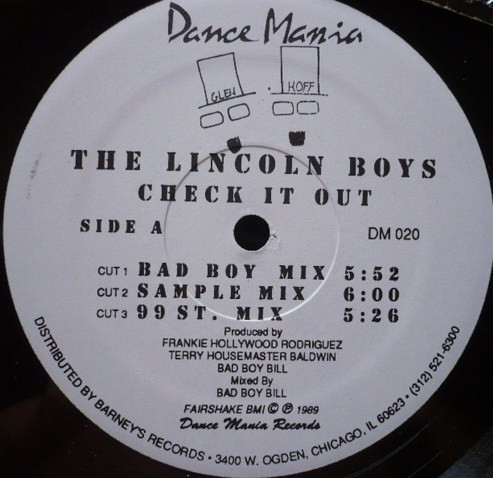 The Lincoln Boys - Check It Out | Dance Mania (DM 020) - 3