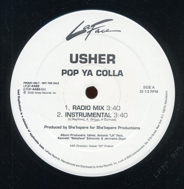 Usher - Pop Ya Colla | LaFace Records (LFDP-4486)