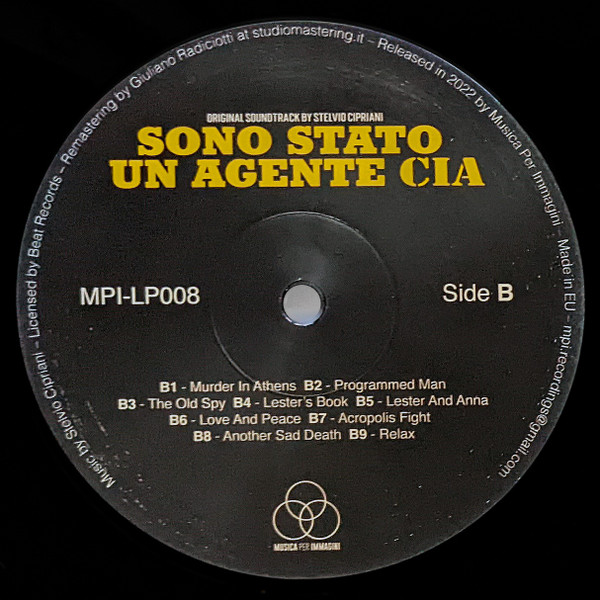 Stelvio Cipriani - Sono Stato Un Agente CIA | Musica Per Immagini (MPI-LP008) - 4