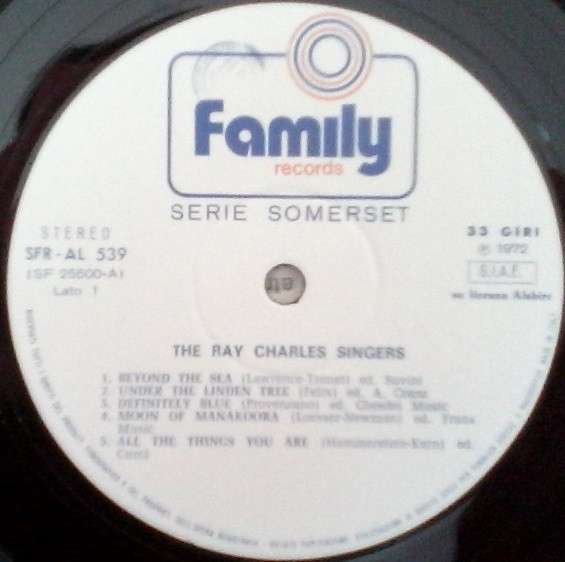 The Ray Charles Singers - The Ray Charles Singers | Family Records (SFR-AL 539) - 3