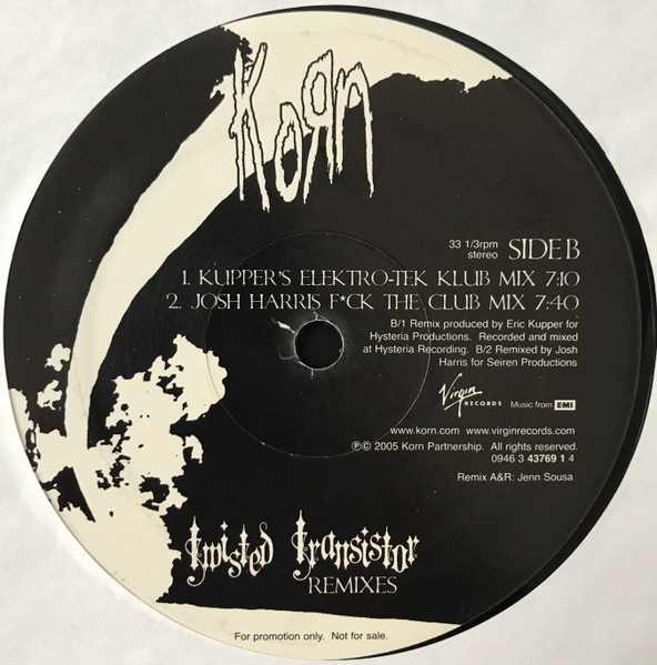 Korn - Twisted Transistor (Remixes) | Virgin (0946 3 43769 1 4) - 5 Korn - Twisted Transistor (Remixes) | Virgin (0946 3 43769 1 4) - 5