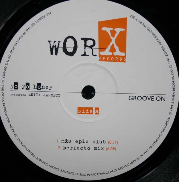 Yo Yo Honey - Groove On | Worx Records (WORX T 007) - 3 Yo Yo Honey - Groove On | Worx Records (WORX T 007) - 3