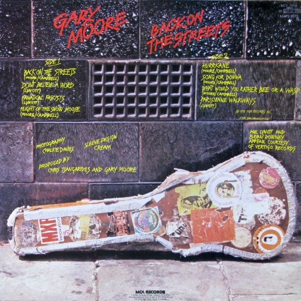 Gary Moore - Back On The Streets | MCA Records (MCF 2853) - 2 Gary Moore - Back On The Streets | MCA Records (MCF 2853) - 2