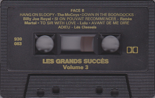 Various - Collection Les Grands Succès 1950 1960 1970 1980 Volume 3 [Cassette] | EMCI/Rockbill Ltd. (930-3383) - 5