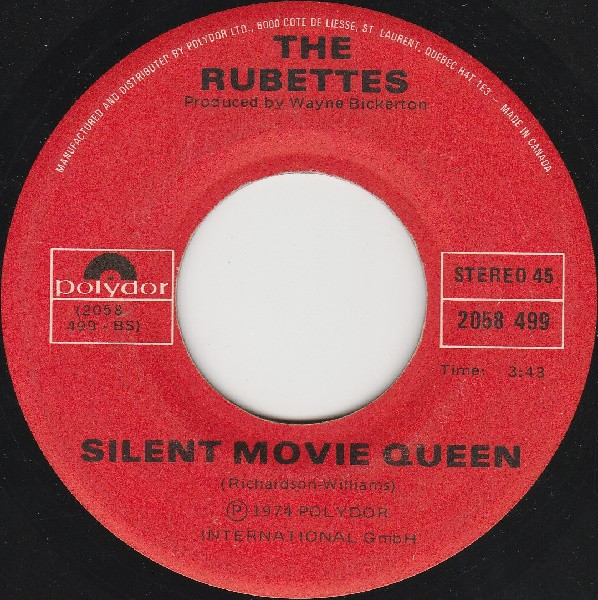 The Rubettes - Tonight / Silent Movie Queen | Polydor (2058 499) - 2