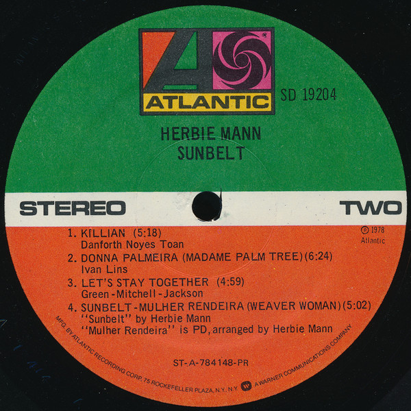 Herbie Mann - Sunbelt | Atlantic (SD 19204) - 4