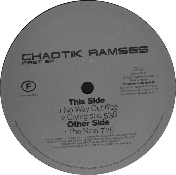 Chaotik Ramses - First EP | F Communications (F048)