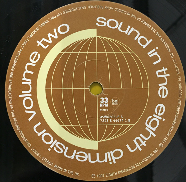 Various - Astralwerks Presents Sound In The Eighth Dimension Volume Two : Selected Material | Astralwerks (ASW6205LP) - 3 Various - Astralwerks Presents Sound In The Eighth Dimension Volume Two : Selected Material | Astralwerks (ASW6205LP) - 3
