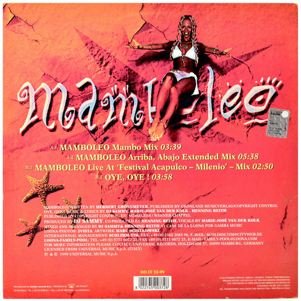 Loona - Mamboleo | Do It Yourself (DO IT 32-99) - main Loona - Mamboleo | Do It Yourself (DO IT 32-99) - main