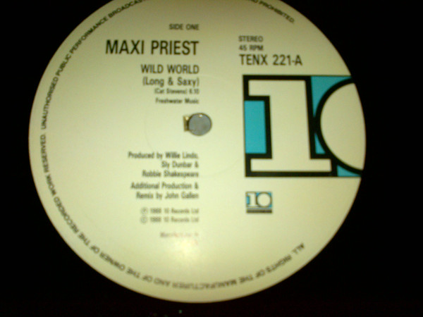 Maxi Priest - Wild World | 10 Records (TENTP 221)