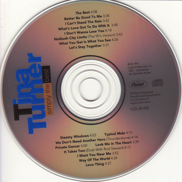 Tina Turner - Simply The Best | Capitol Records (1CD 8192) - 3