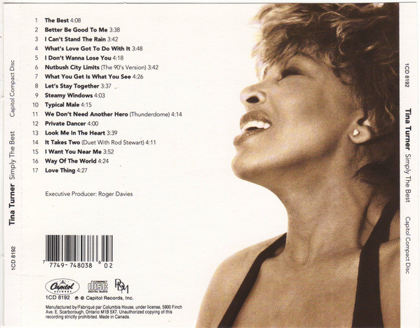 Tina Turner - Simply The Best | Capitol Records (1CD 8192) - 2