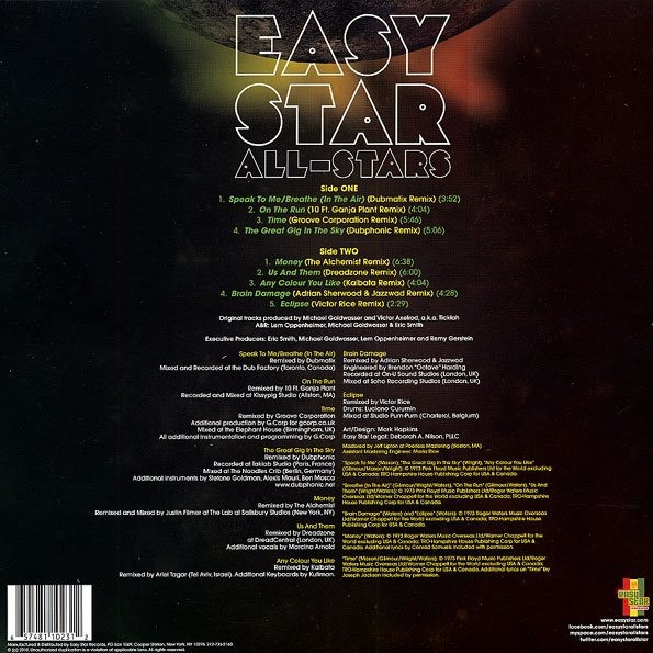 Easy Star All-Stars - Dubber Side Of The Moon | Easy Star Records (ES-1023V)