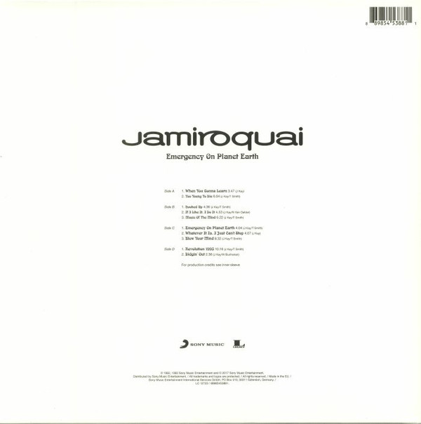 Jamiroquai - Emergency On Planet Earth | Sony Music (88985453881) - 2