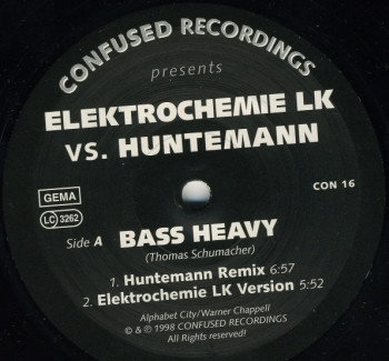 Elektrochemie LK Vs. Oliver Huntemann - Bass Heavy / Strip | Confused Recordings (CON 16) - main Elektrochemie LK Vs. Oliver Huntemann - Bass Heavy / Strip | Confused Recordings (CON 16) - main
