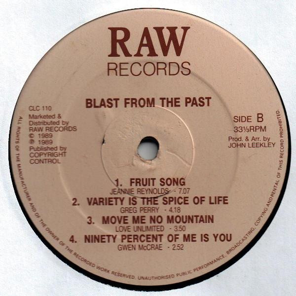 Various - Blast From The Past | Raw Records (CLC 110) - 2
