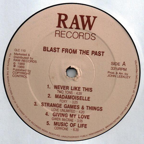 Various - Blast From The Past | Raw Records (CLC 110) - main