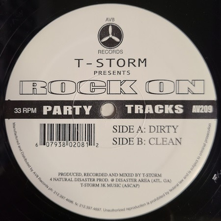 T-Storm - Rock On | AV8 Records (AV 209)