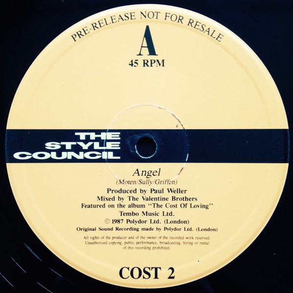 The Style Council - Angel / Heaven's Above | Polydor (COST 2) - 3