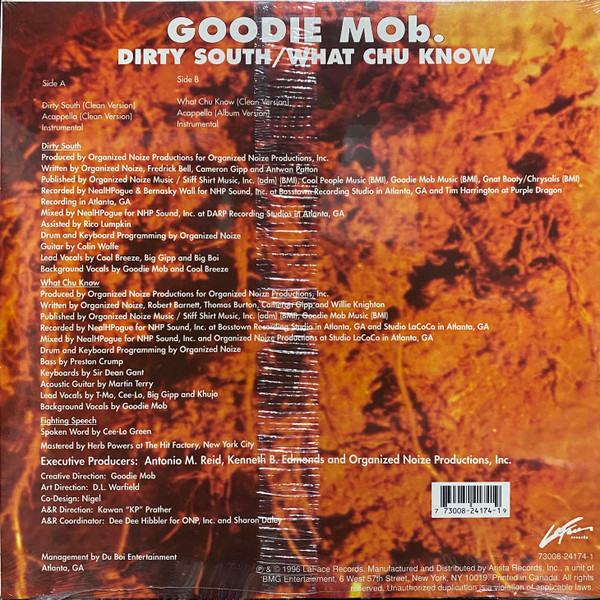 Goodie Mob - Dirty South / What Chu Know | LaFace Records (73008-24174-1) - 2