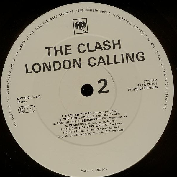 The Clash - London Calling | CBS (CBS CLASH 3) - 4