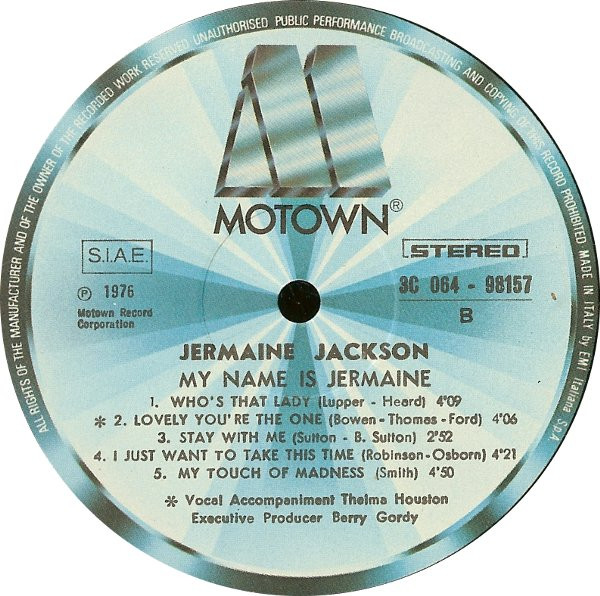 Jermaine Jackson - My Name Is Jermaine | Motown (3C 064-98157) - 4