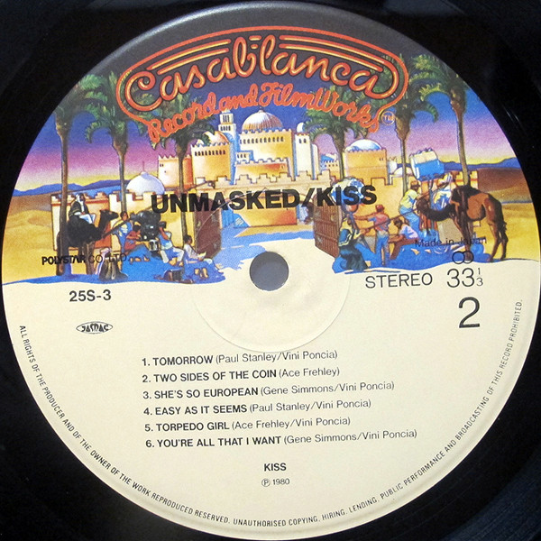 Kiss - Unmasked | Casablanca (25S-3) - 4 Kiss - Unmasked | Casablanca (25S-3) - 4