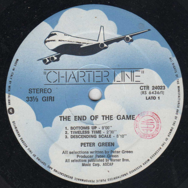 Peter Green - The End Of The Game | Charter Line (CTR 24023) - 3