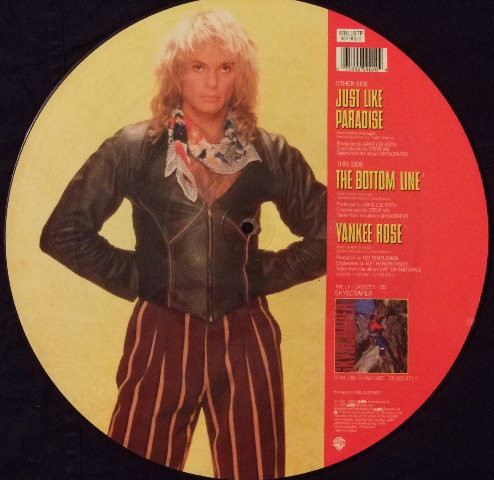 David Lee Roth - Just Like Paradise | Warner Bros. Records (W 8119 TP) - 2