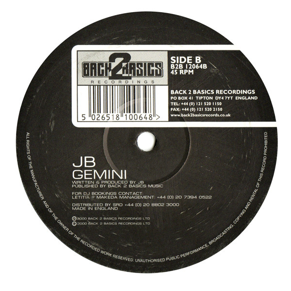 JB - Say What (Remix) | Back 2 Basics (B2B 12064) - 4
