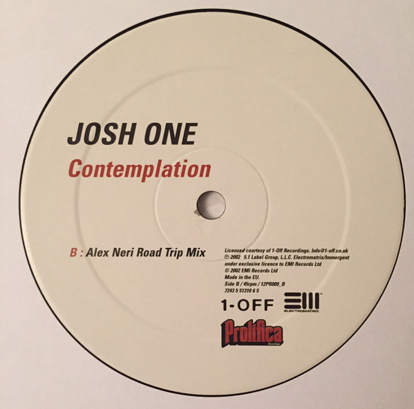 Josh One - Contemplation | Prolifica (12PR009) - 4