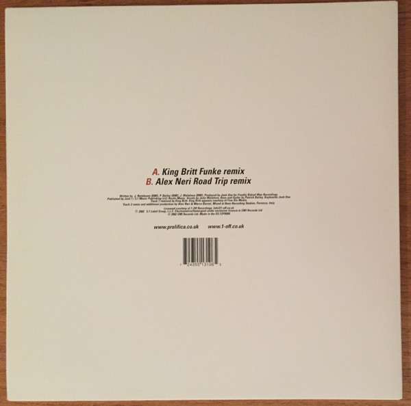 Josh One - Contemplation | Prolifica (12PR009) - 2